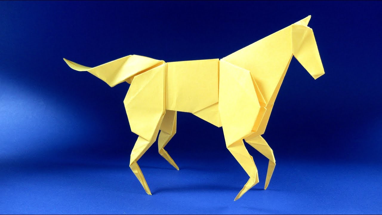 Как сделать лошадь из бумаги ???? Оригами лошадь