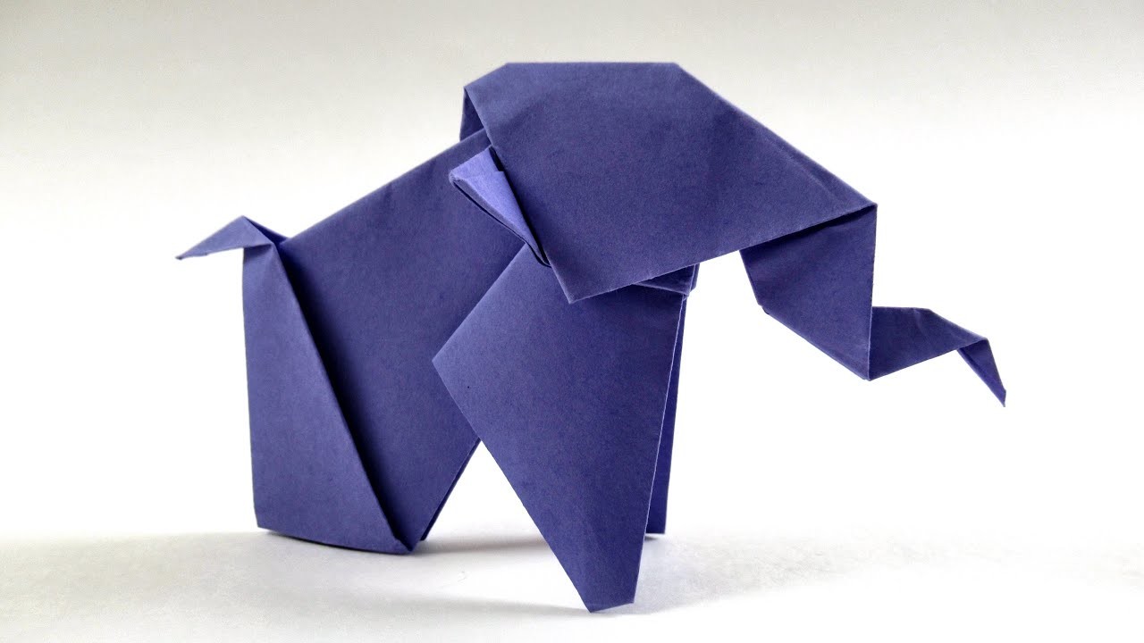 How To Make A Paper Origami Easy Elephant