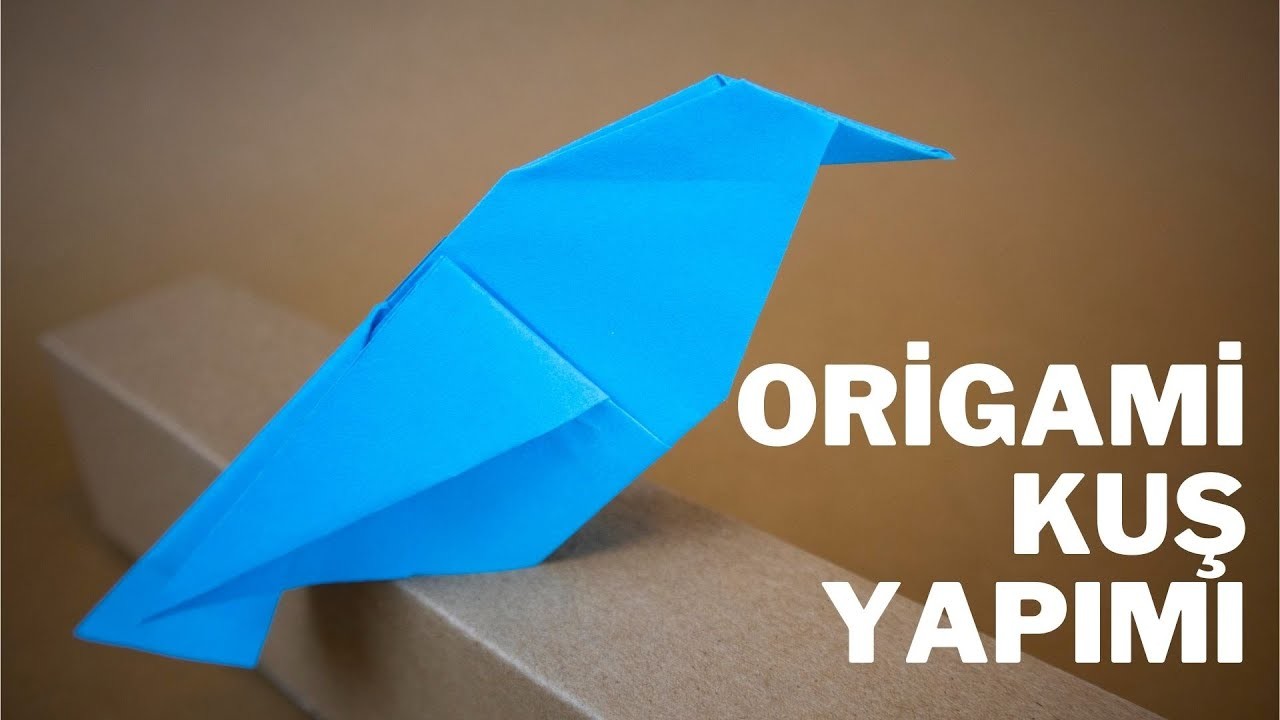 Kağıttan Kuş Yapımı || Origami Kuş Nasıl Yapılır? (4K)