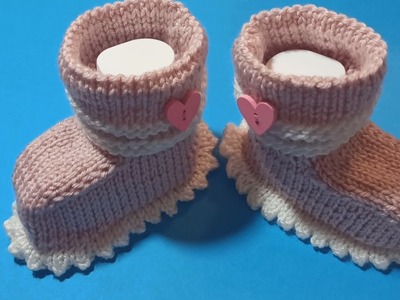 Pletené bačkůrky, Knitting patterns (Newborn Baby Booties knitting pattern)