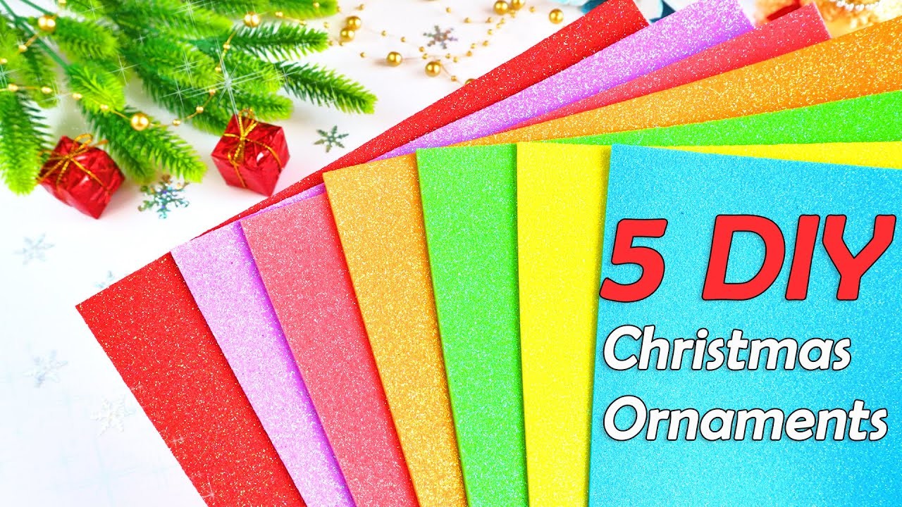 ❄ 5 DIY Christmas Ornaments ???? Лучшие идеи к Рождеству и Новому Году