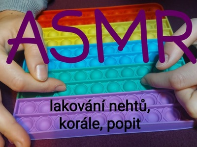 ASMR CZ- korále, popit (počítání, barvy) ????????????????⚪⚫????????