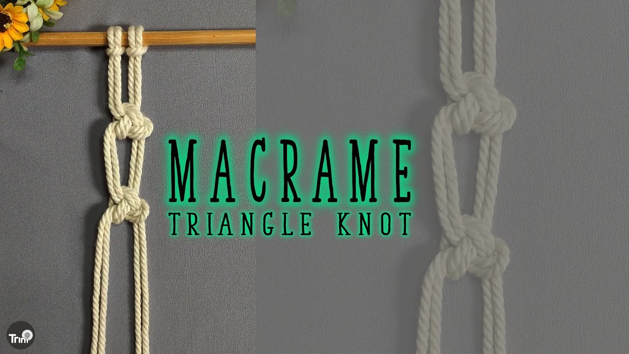 #shorts Macrame Triangle Knot Tutorial