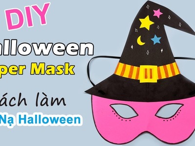 Cách làm Mặt Nạ Halloween | DIY Halloween Paper Mask | Liam Channel
