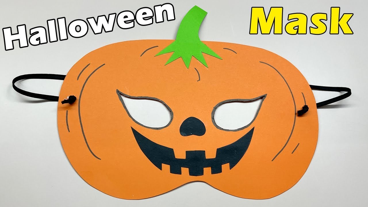 Cách làm Mặt Nạ Halloween Bí Ngô | DIY Halloween Pumpkin Mask | Liam Channel