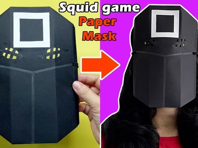 Cách Làm Mặt Nạ Squid Game Trò chơi con mực | Origami Squid Game Mask | Liam Channel