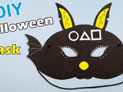 Cách làm Mặt Nạ Squidgame Halloween Con Dơi | DIY Halloween Paper Mask | Liam Channel