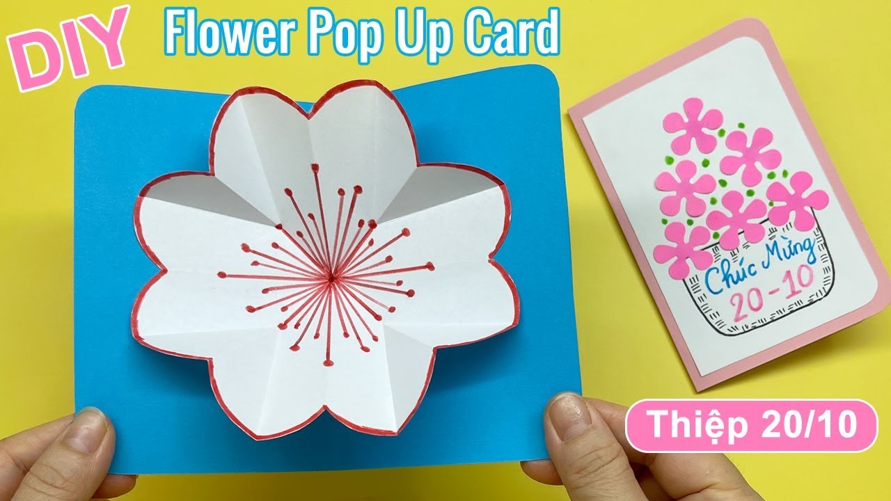 Cách làm Thiệp 20.10 3D đơn giản | DIY POP UP card | DIY Wommen’s Day Card | Liam Channel