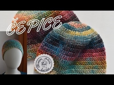 Čepice #1 jednoduchá dámská i pánská háčkovaná unisex crochet  tutorial, diy