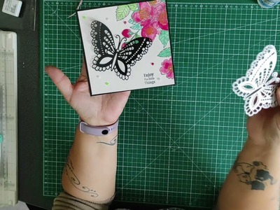 ????Tuto Carte aquarelle et die Papillons Lifescraft
