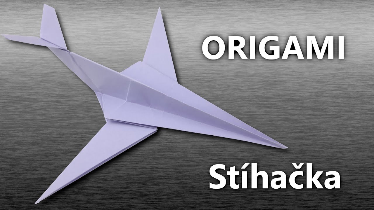 Stíhačka z papíru | Origami stíhačka