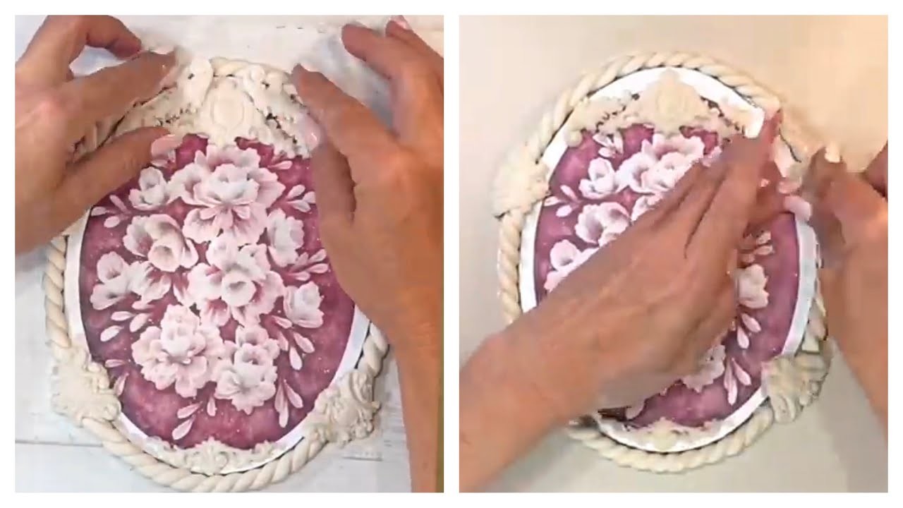 Cómo decorar una caja con Porcelana