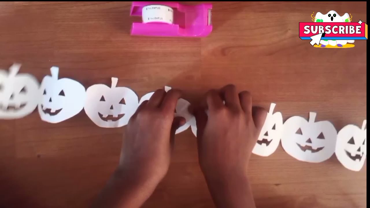 Jak vyrobit papírovou dýni ????.Jednoduchá dekorace - How to make a Paper pumpkin garland????