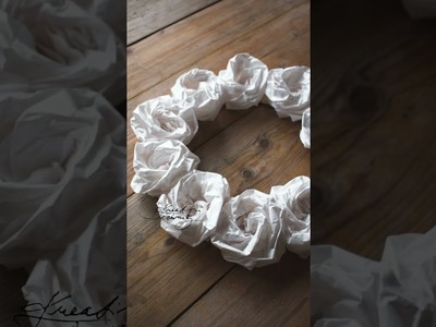 DIY paper wreath???? | DIY sněhobílý věnec