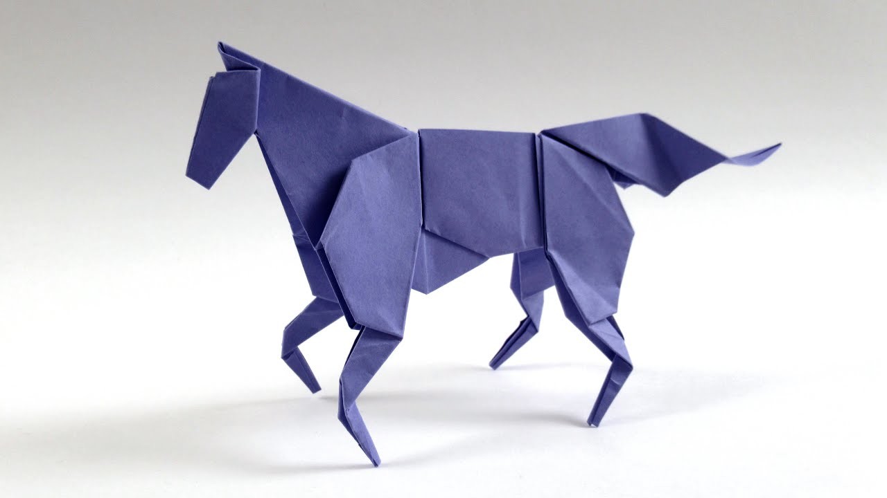 How to make a paper horse - easy origami horse