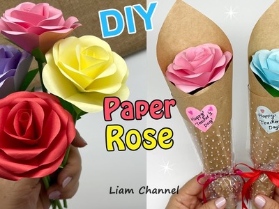 Cách làm hoa hồng bằng giấy dễ mà đẹp ???? Làm hoa hồng tặng 20.11 ???? Liam Channel  ???? ????????