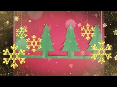 Papírový vánoční stromeček -Jak vyrobit domácí vánoční ozdoby. jak udělat stromek z papíru
