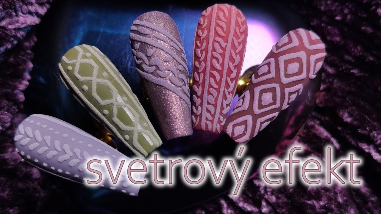 Svetrový efekt | svetr gellakem + vychytávky || #NailArtAlexandra ????