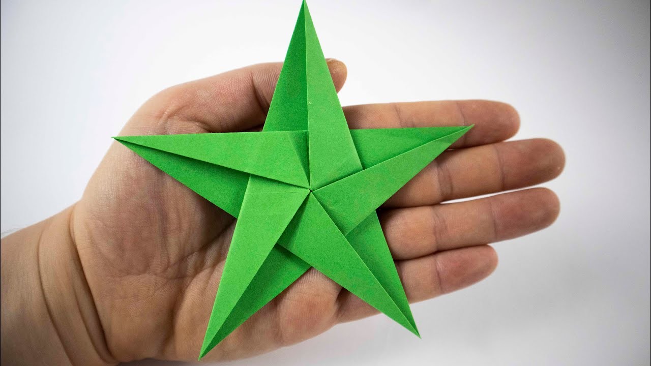 Estrella de origami | Cómo hacer una estrella de Navidad ( origami fácil )