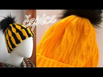 Žlutá čepice #2, jednoduchá háčkovaná, crochet easy cap ,tutorial, diy