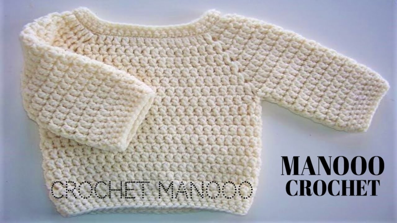 طريقة عمل بلوفر كروشية. How to make a crocheted pullover