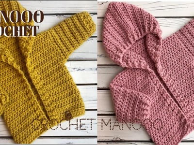 كروشيه طريقة عمل جاكيت شتوي بالخطوات | Crochet how to make a crocheted jacket