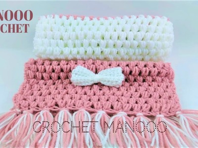 كوفية كروشيه كوفية كروشيه سهلة وأنيقه  | How to crochet easy crocheted scarf