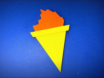 How to Make a Paper Ice cream | Origami Ice Cream Cone Tutorial |  Easy Origami ART