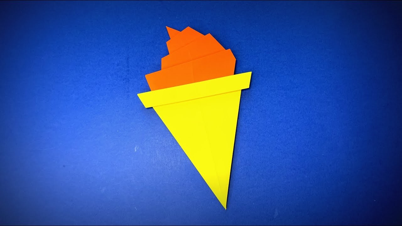 How to Make a Paper Ice cream | Origami Ice Cream Cone Tutorial |  Easy Origami ART