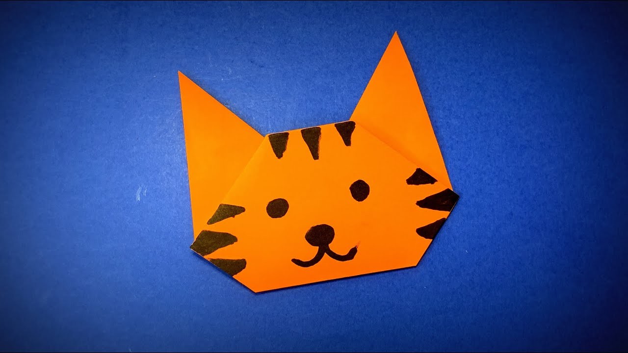 How to Make a Paper Tiger head | Origami Tiger | Symbol year of the tiger 2022