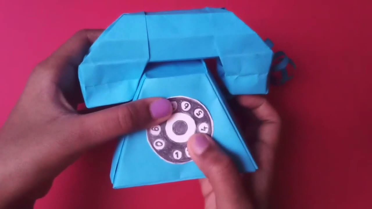 Jak udělat domácí telefon od papíru.DIY HOW TO MAKE  PAPER TELEPHONE