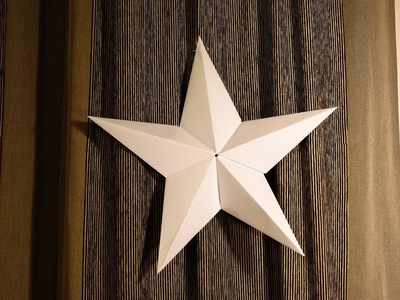 Origami vánoční hvězda