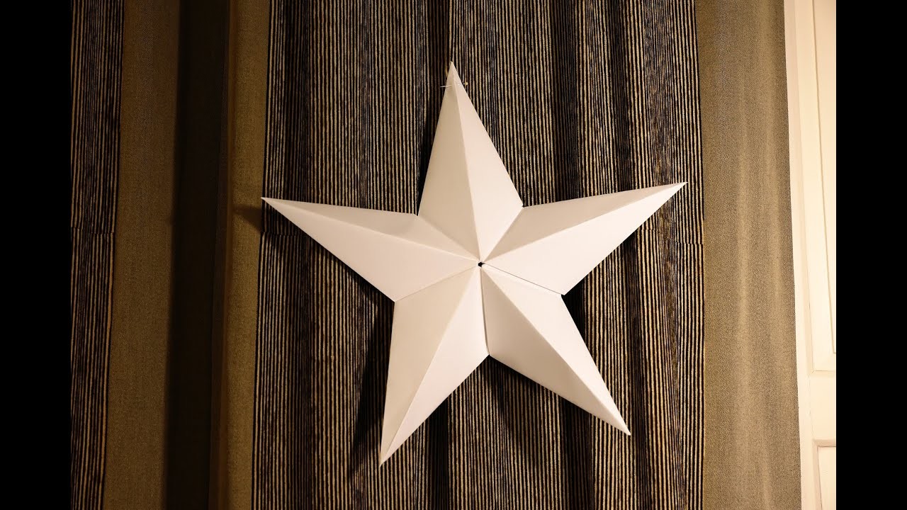 Origami vánoční hvězda