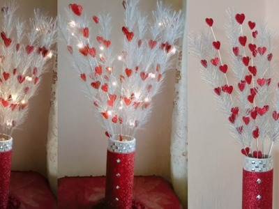 Easy Flower From Satin Ribbons and Foam Glitter || Valentine Flower || Bunga dari Pita dan Foam