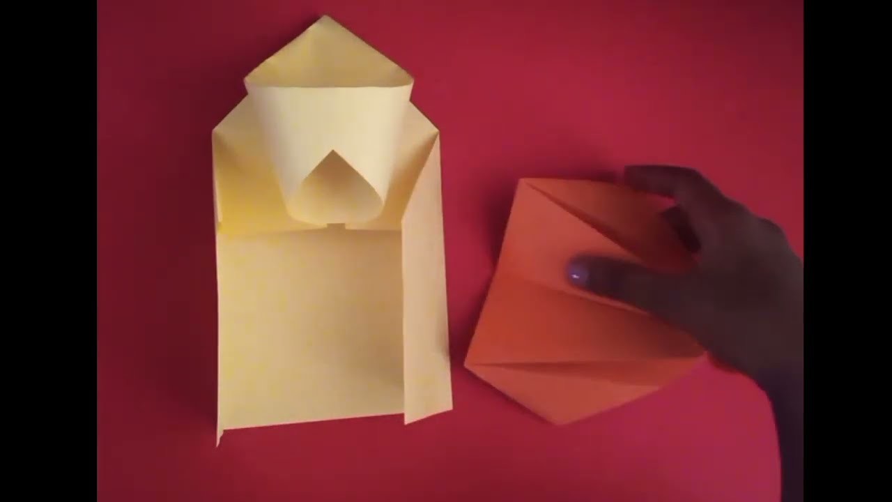 Jenom 5 minut! - Jak vyrobit katapult a koš na basketbal. Origami basketball shooting game toy DIY