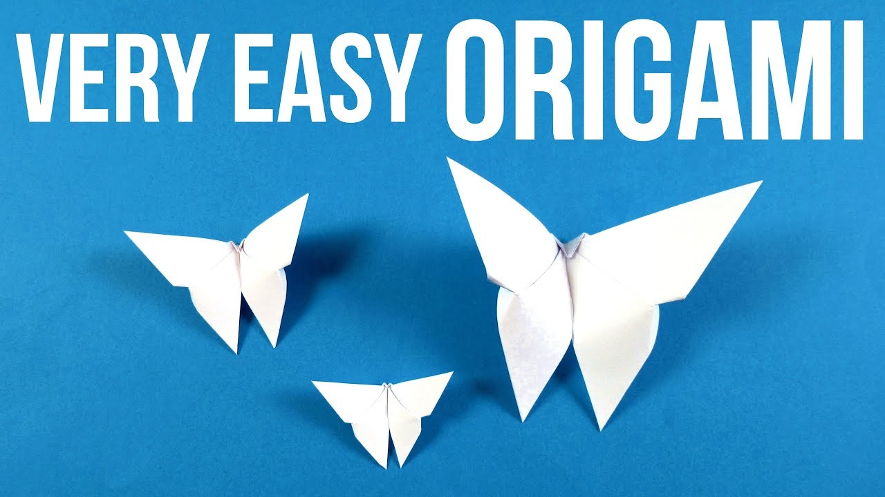 How to make Origami paper butterflies - Easy Origami butterflies