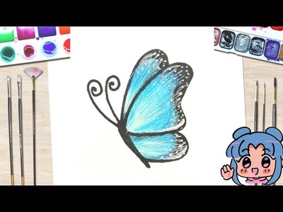 Jak narysować motyla, how to draw a pretty butterfly