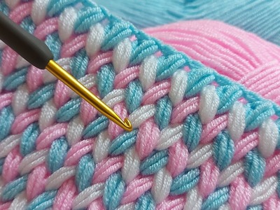 Easy crochet baby blanket zigzag spike pattern for beginners. Trend Crochet Blanket Patterns