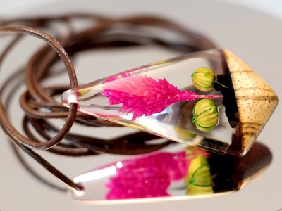 DIY Amazing Flower Epoxy Resin Necklace Jewelry - Resin Art
