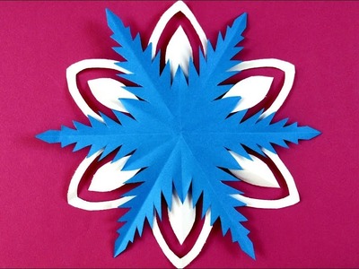 How to make a snowflake with paper - Paper snowflake tutorial