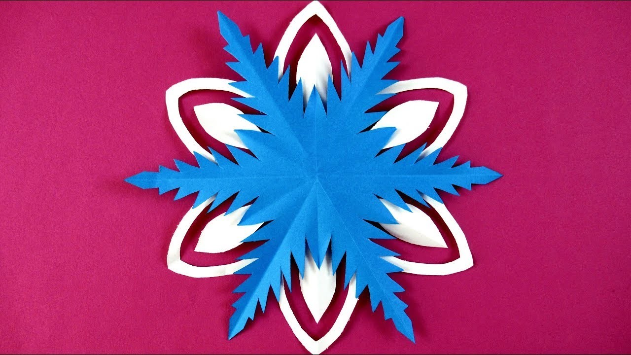 How to make a snowflake with paper - Paper snowflake tutorial