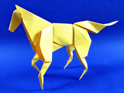 Оригами лошадь из бумаги - простые оригами