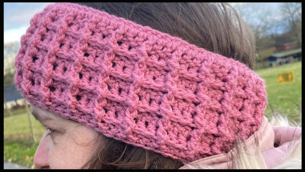 WAFFLES!! Cool Waffle Stitch Headband | Crochet Headband Tutorial