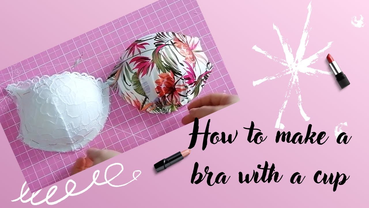 Part 1! Jak usit podprsenku s tvarovanou výztuží!  How to sew a bra with a cup!