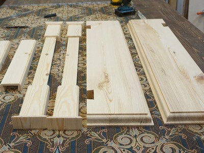 Wooden shelves. Making a wooden wall shelf. Dovetail joint. Ahşap raf yapimi