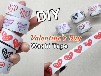 Cách làm Washi Tape chủ đề Valentine’s Day | DIY valentine’s day Washi Tape | Liam Channel