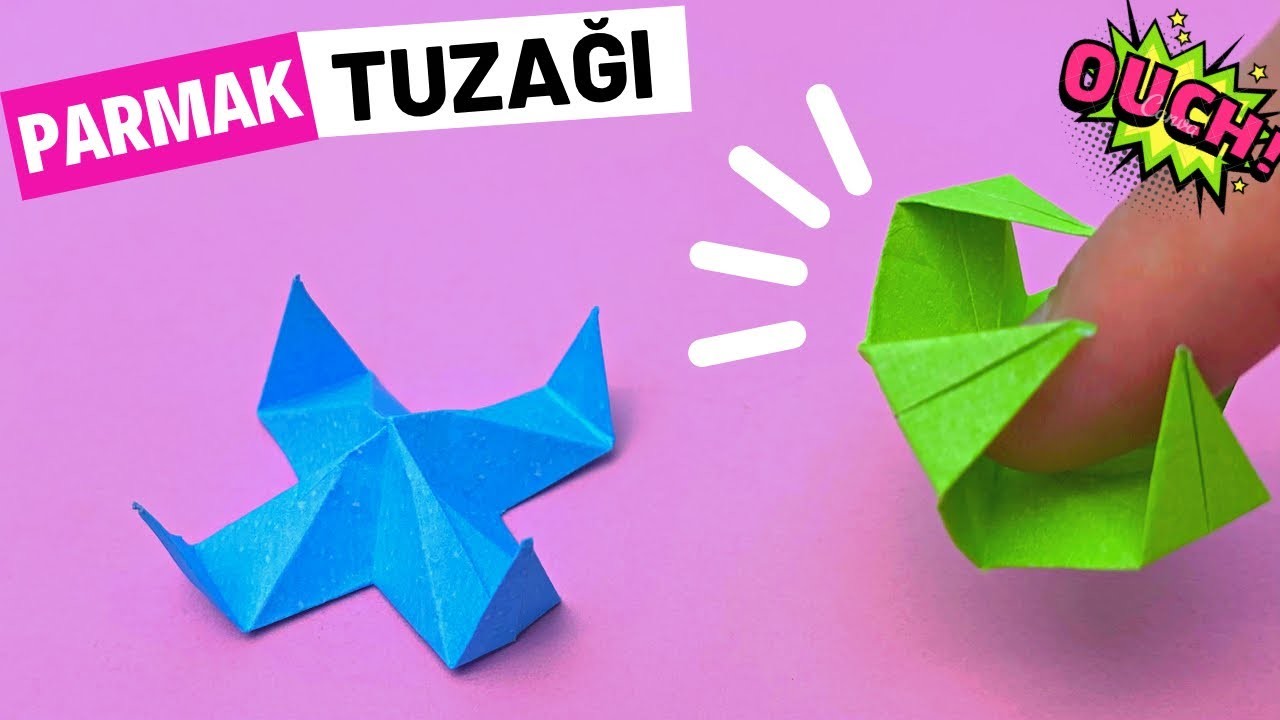 Origami Parmak Tuzağı Yapımı | Kağıttan Oyuncak | DIY