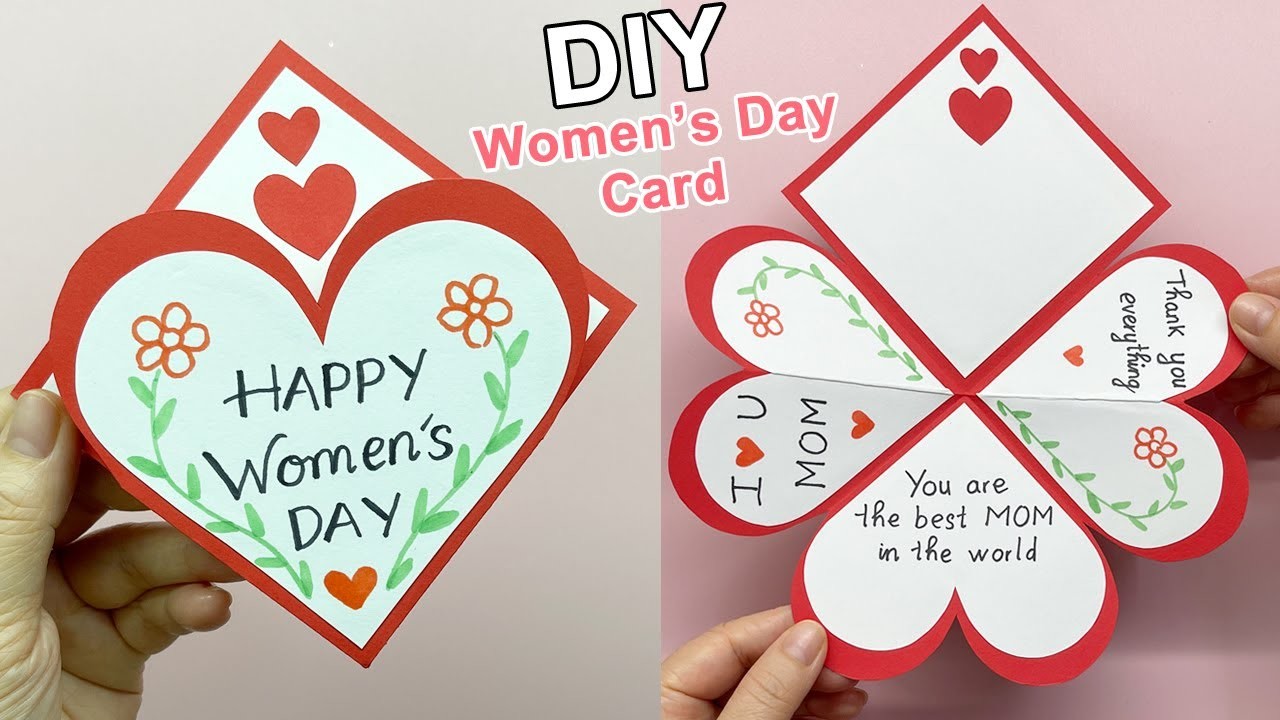 Cách làm thiệp 8.3 tặng Mẹ | DIY Women’s Day Card | Liam Channel