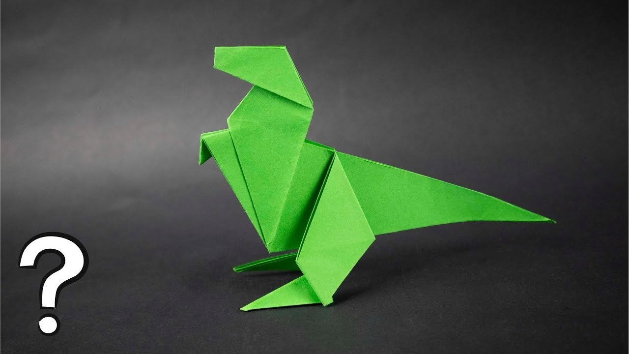 Dinosaurio de origami | ¿Cómo hacer un dinosaurio de papel?
