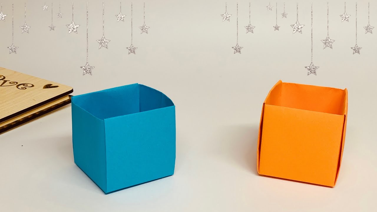 Kağıttan Kutu Nasıl Yapılır | Origami Kutu Yapımı ÇOK KOLAY